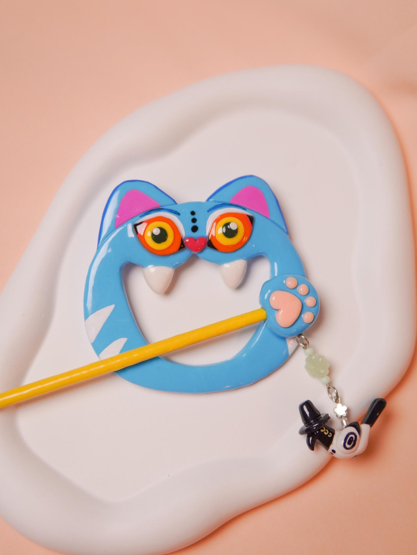 derpy tiger Hair Pin