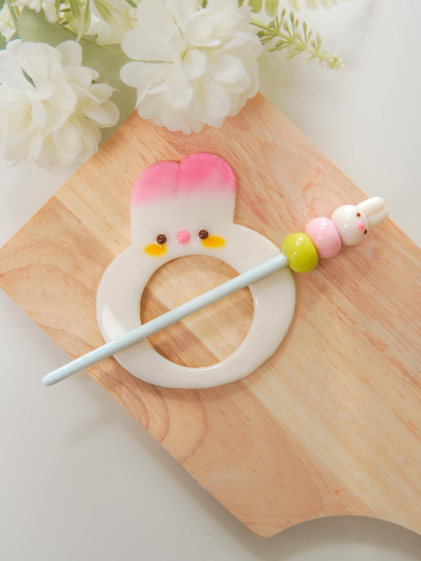 Bunny Dango Pink Hairpin