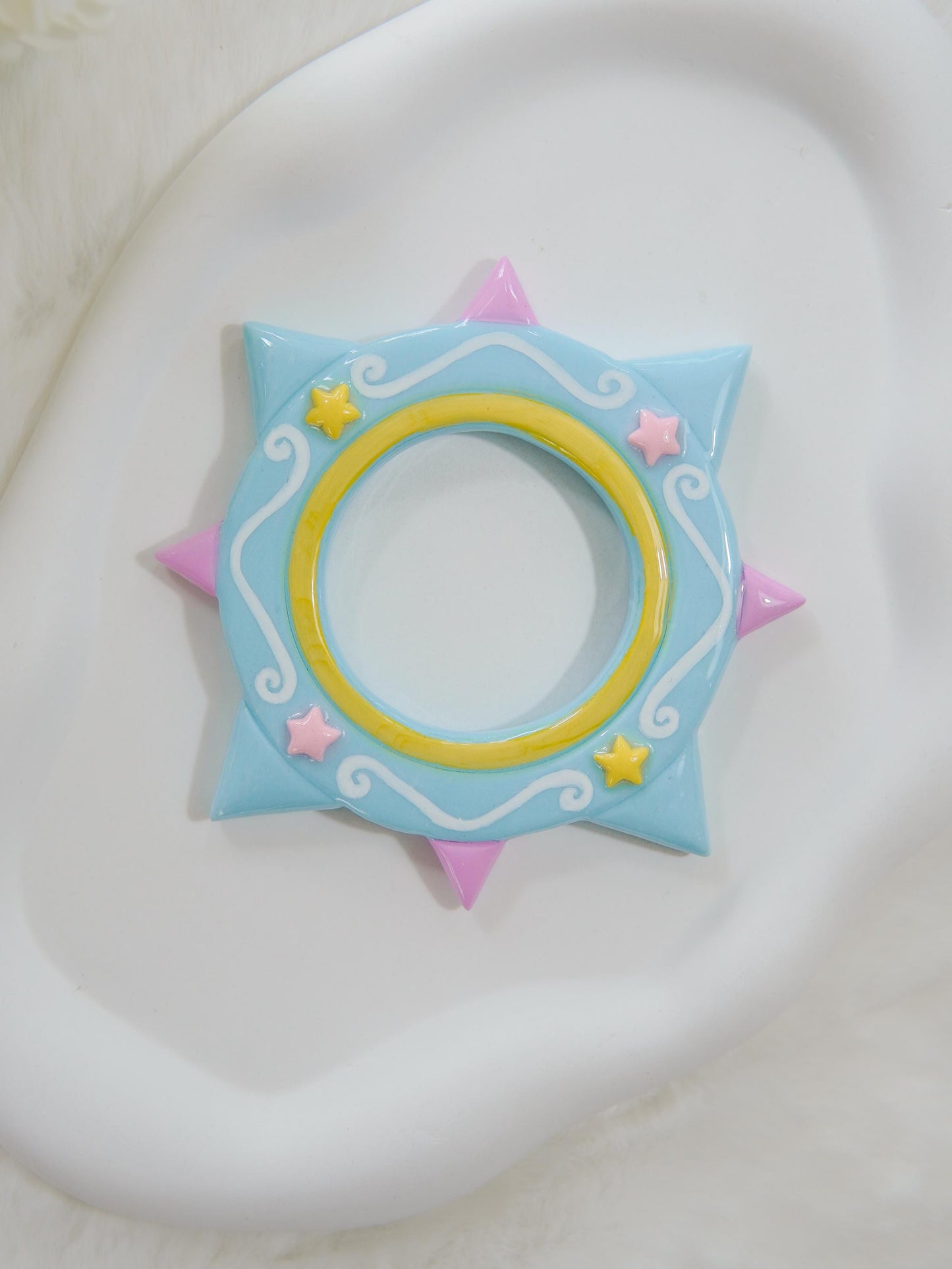 Fairycore Star Pastel Moon Hairpin