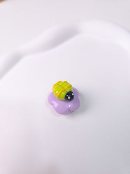 Bug Flower Button Covers