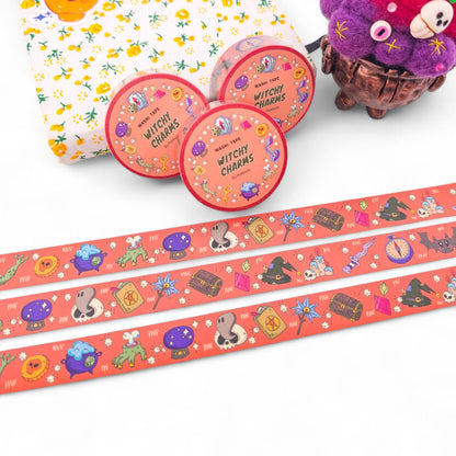 Witchy Charms Washi Tape 15mm wide