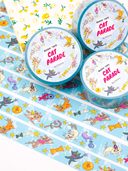 Cat Parade Washi Tape, 15mm wide
