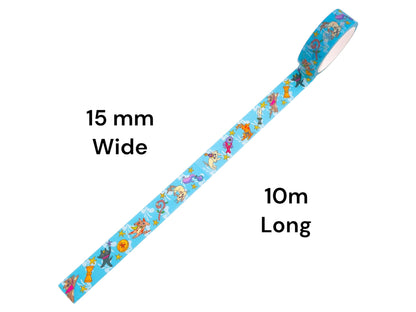 Cat Parade Washi Tape, 15mm wide