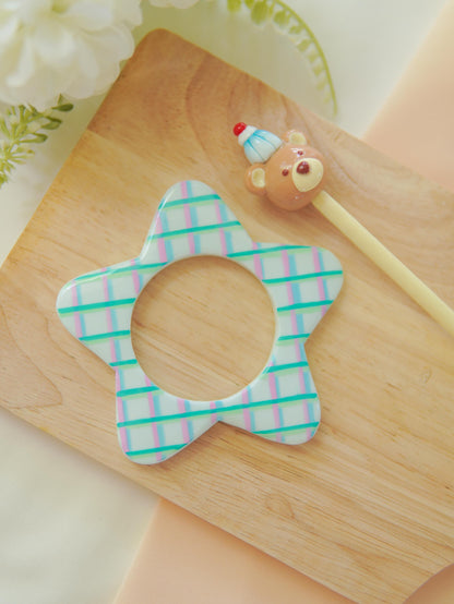 Kawaii Star & Ice Cream Bear Hair Pin