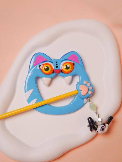 derpy tiger Hair Pin