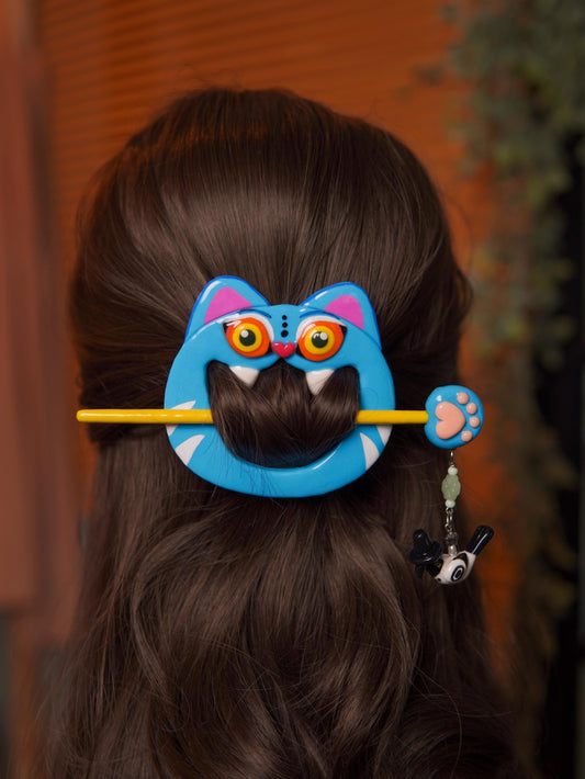 derpy tiger Hair Pin