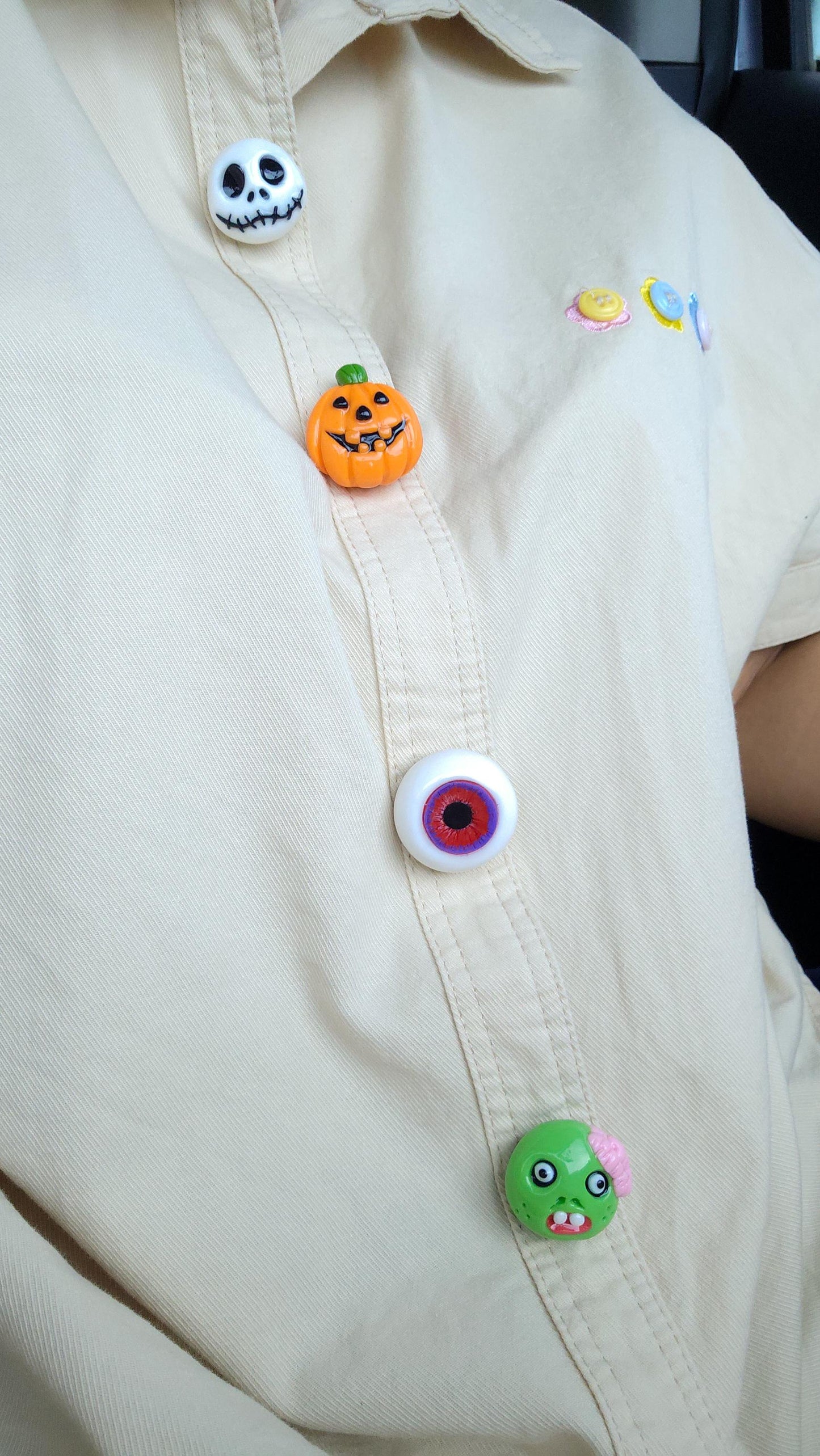 Halloween Button Covers