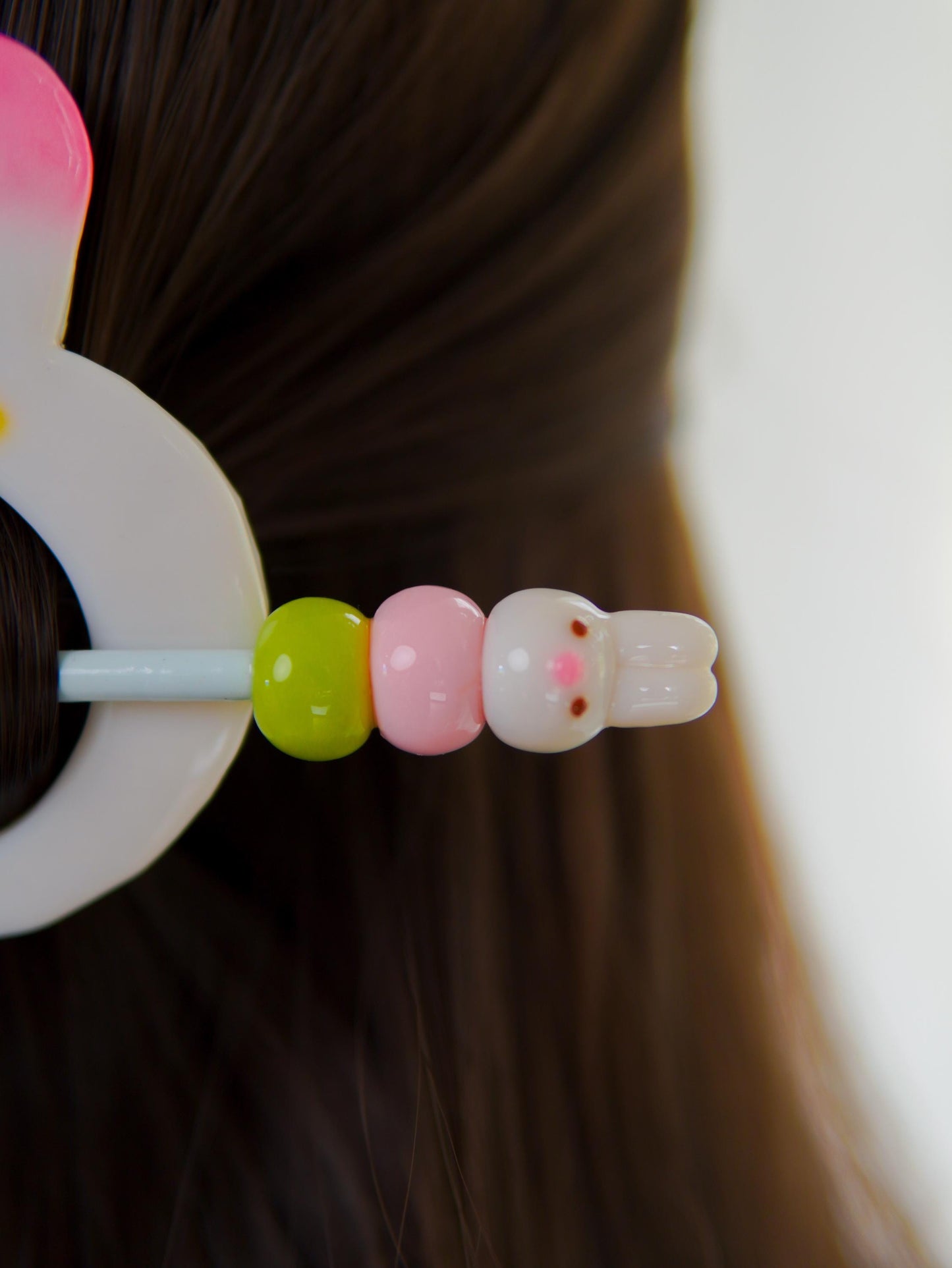 Bunny Dango Pink Hairpin