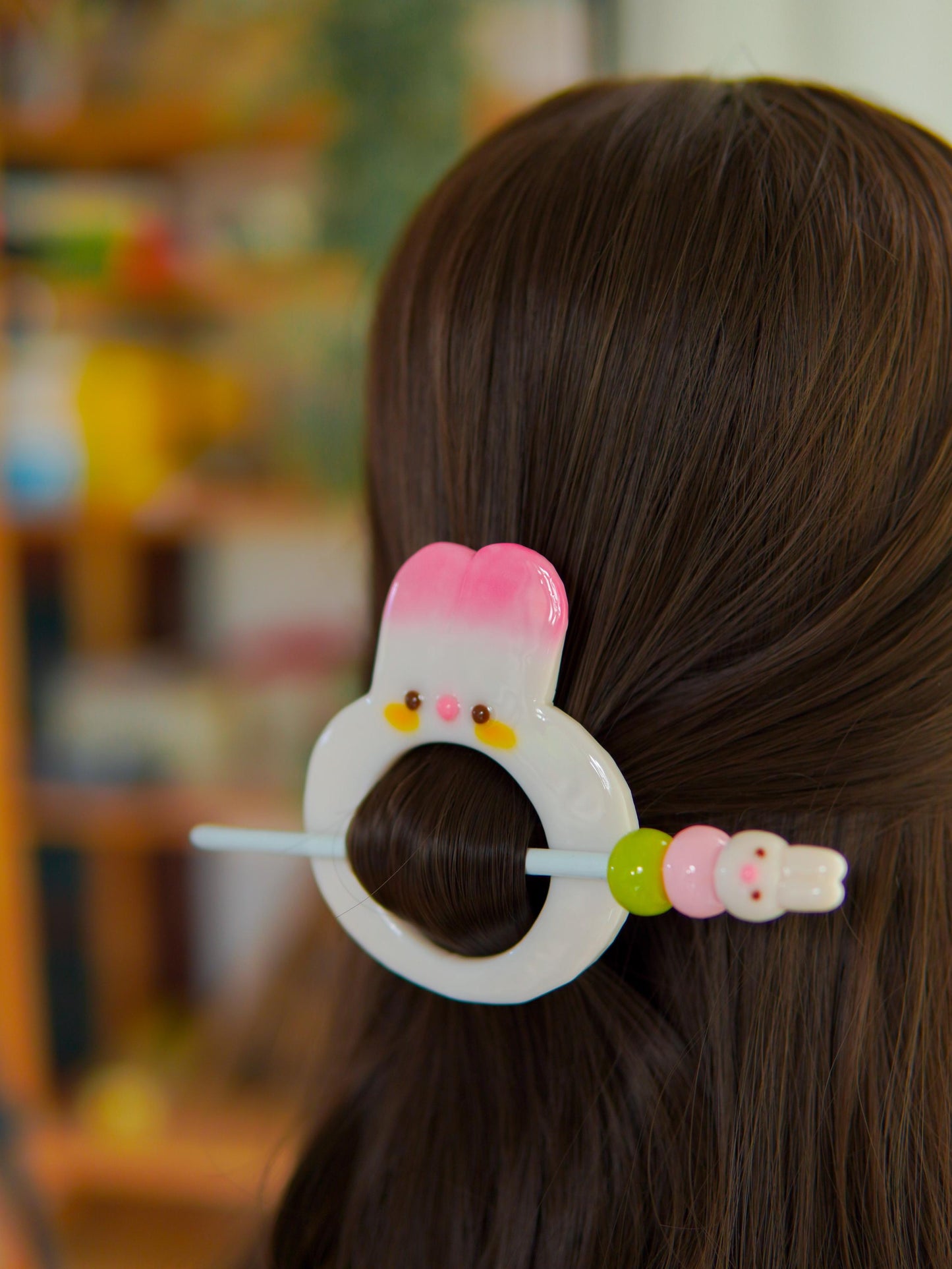 Bunny Dango Pink Hairpin
