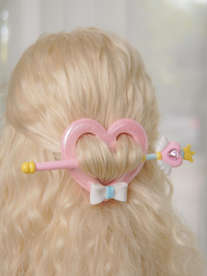 Fairycore Heart Pastel Hairpin