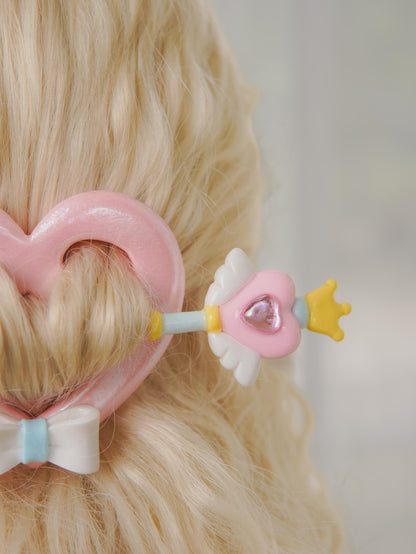 Fairycore Heart Pastel Hairpin