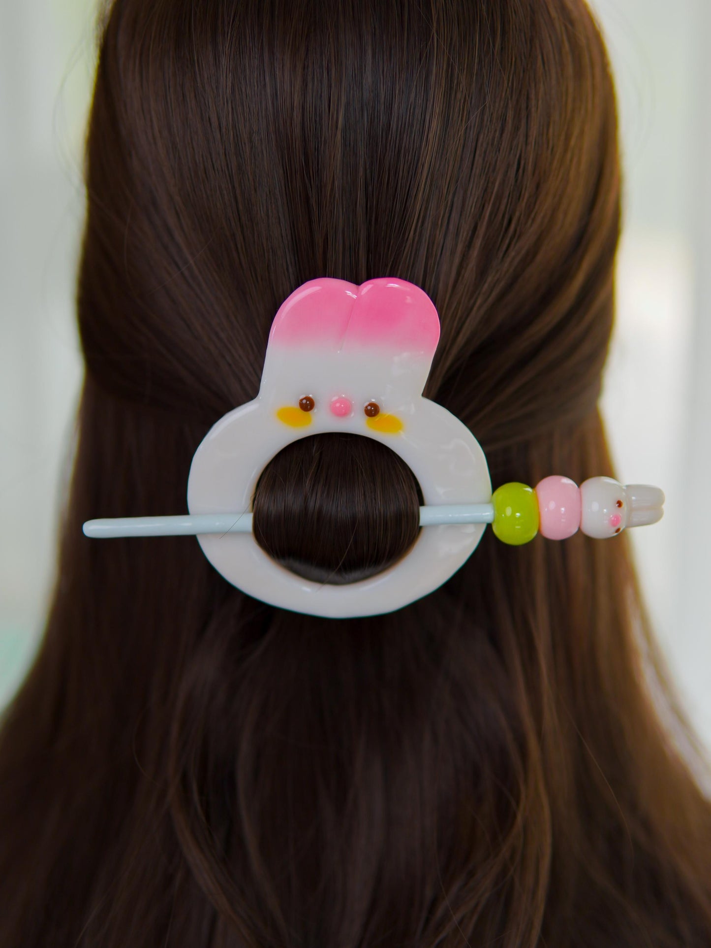Bunny Dango Pink Hairpin