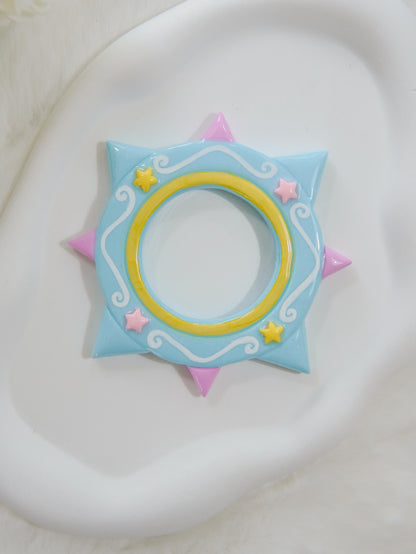 Fairycore Star Pastel Moon Hairpin
