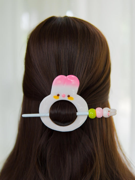Bunny Dango Pink Hairpin