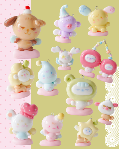 Dreamy Little Bestie - Handmade Clay Keychain